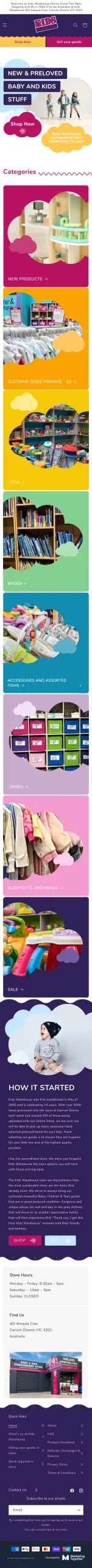 Kids Warehouse AU - MOBILE SS