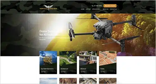 Drone Website Development Gold Coast