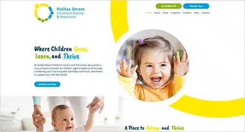 Childcare Website Development